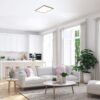 Rabalux 6908 Almond LED Moderní stropní svítidlo | Přírodní bílá | 40W | Bílá | Dřevo