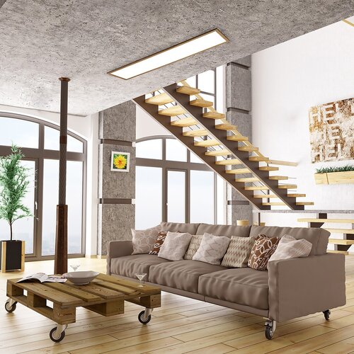 Rabalux 6909 Almond LED Moderní stropní svítidlo | Přírodní bílá | 40W | Bílá | Dřevo