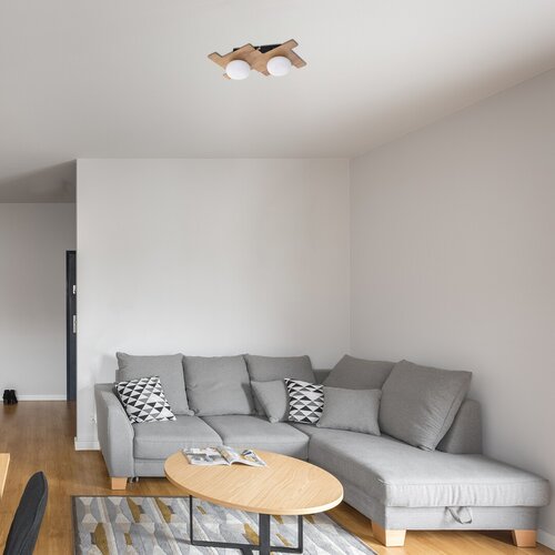 Rabalux 6918 Norwood LED stropní svítidlo | Teplá bílá | 6W | Bílá | Dřevo