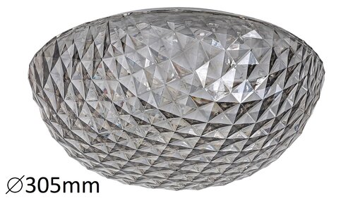 Rabalux 6966 Jillian LED Moderní stropní svítidlo | Teplá bílá | 18W | Šedá