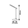 Rabalux 6980 Osias LED Moderní stolní lampička | Variabilní | 9W | Černá
