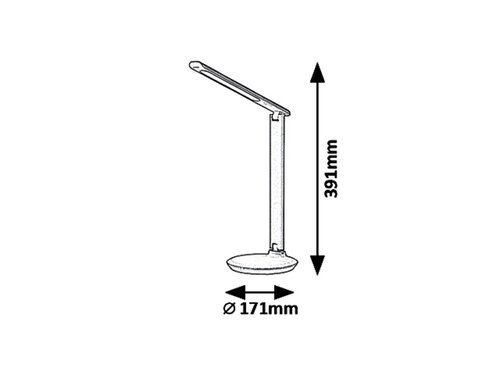 Rabalux 6980 Osias LED Moderní stolní lampička | Variabilní | 9W | Černá