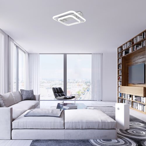 Rabalux 6996 Fandral LED Moderní stropní svítidlo | Přírodní bílá | 33W | Bílá | Chrom | Kov | 5