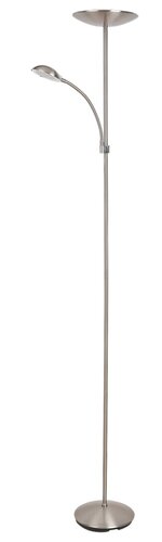 Rabalux 7006 Vlasta LED Moderní stojací lampa | Teplá bílá | 18+5W | Chrom | Kov