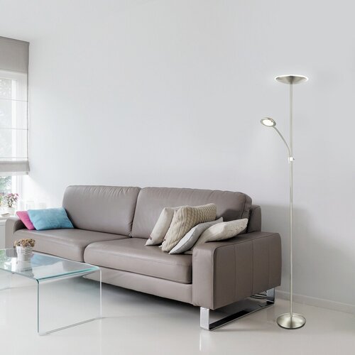 Rabalux 7006 Vlasta LED Moderní stojací lampa | Teplá bílá | 18+5W | Chrom | Kov