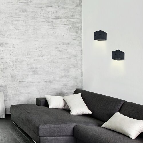 Rabalux 7017 Kaunas Moderní nástěnní svítidlo | G9 | Černá