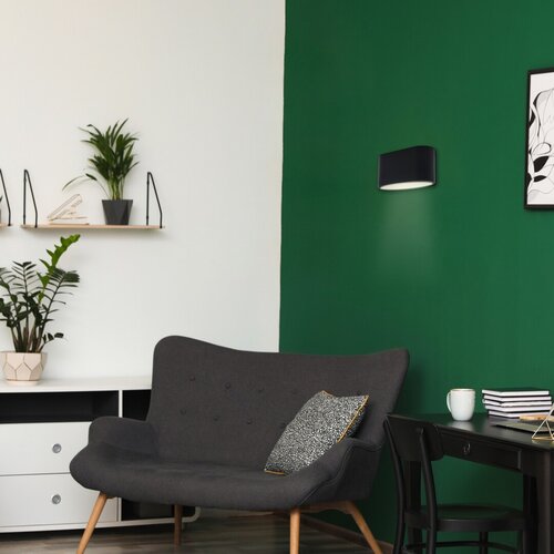 Rabalux 7023 Kaunas Moderní nástěnní svítidlo | G9 | Černá | 9