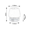Rabalux 7040 Odera LED venkovní svítidlo | Teplá bílá | Stmívatelné | 3W | Bílá | Černá