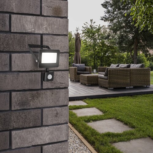 Rabalux 7067 Flood LED Venkovní světlo s čidlem | Přírodní bílá | 20W | Černá