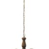 Rabalux 7093 Rustic 3 Dřevěná stropnice | E14 | Barevný kov | Bronz | Hnědá