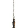 Rabalux 7099 Rustic 3 Dřevěná stropnice | E27 | Barevný kov | Bronz | Hnědá