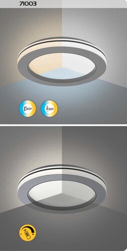 Rabalux 71003 Cooperius LED Stropní svítidlo s ovladačem | Variabilní | Stmívatelné | 47W | Bílá