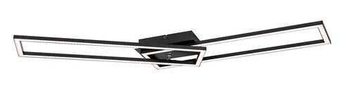 Rabalux 71004 Nefertum LED Stropní svítidlo s ovladačem | Variabilní | Stmívatelné | 38W | Bílá | Černá
