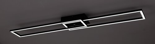 Rabalux 71004 Nefertum LED Stropní svítidlo s ovladačem | Variabilní | Stmívatelné | 38W | Bílá | Černá