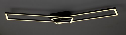 Rabalux 71004 Nefertum LED Stropní svítidlo s ovladačem | Variabilní | Stmívatelné | 38W | Bílá | Černá
