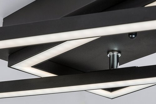 Rabalux 71004 Nefertum LED Stropní svítidlo s ovladačem | Variabilní | Stmívatelné | 38W | Bílá | Černá