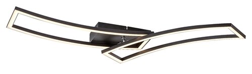 Rabalux 71005 Cirilla LED Moderní stropní svítidlo | Teplá bílá | 40W | Bílá | Černá
