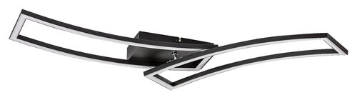 Rabalux 71005 Cirilla LED Moderní stropní svítidlo | Teplá bílá | 40W | Bílá | Černá