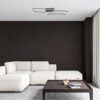 Rabalux 71005 Cirilla LED Moderní stropní svítidlo | Teplá bílá | 40W | Bílá | Černá