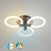 Rabalux 71006 Sotiris LED Stropní svítidlo s ovladačem | Variabilní | Stmívatelné | 47W | Bílá | Černá