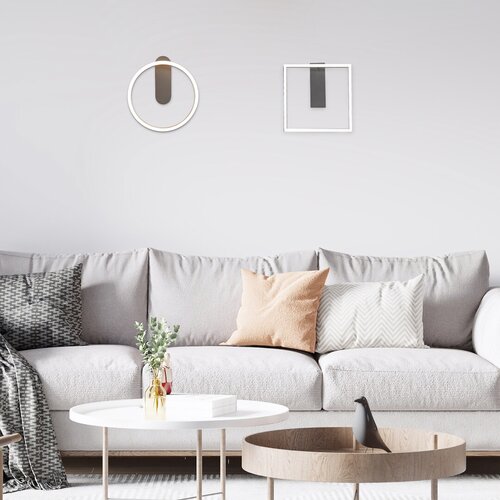 Rabalux 71010 Tumnus LED Moderní nástěnní svítidlo | Teplá bílá | 14W | Bílá | Kov | Stříbrná