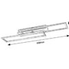 Rabalux 71012 Demetrius LED Moderní stropní svítidlo | Přírodní bílá | Stmívatelné | 40W | Bílá | Kov | Stříbrná