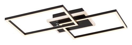 Rabalux 71013 Athelstan LED Moderní stropní svítidlo | Teplá bílá | 40W | Bílá | Černá