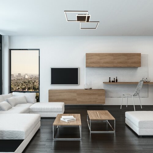 Rabalux 71013 Athelstan LED Moderní stropní svítidlo | Teplá bílá | 40W | Bílá | Černá