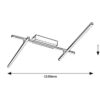 Rabalux 71019 Negan LED Moderní stropní svítidlo | Přírodní bílá | 24W | Bílá | Kov | Stříbrná