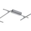 Rabalux 71020 Negan LED Moderní stropní svítidlo | Přírodní bílá | 40W | Bílá | Kov | Stříbrná