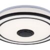 Rabalux 71030 Nikolaus LED Stropní svítidlo s ovladačem | RGB | Variabilní | Stmívatelné | 24W | Bílá | Černá