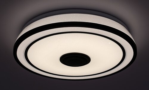 Rabalux 71030 Nikolaus LED Stropní svítidlo s ovladačem | RGB | Variabilní | Stmívatelné | 24W | Bílá | Černá