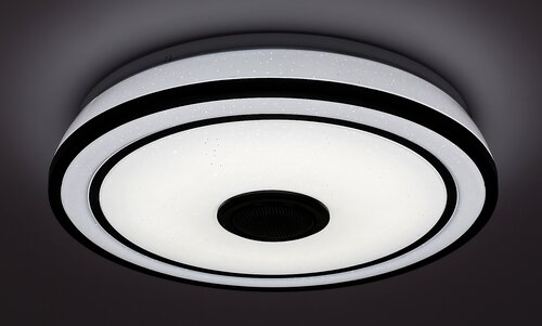 Rabalux 71030 Nikolaus LED Stropní svítidlo s ovladačem | RGB | Variabilní | Stmívatelné | 24W | Bílá | Černá