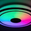 Rabalux 71030 Nikolaus LED Stropní svítidlo s ovladačem | RGB | Variabilní | Stmívatelné | 24W | Bílá | Černá