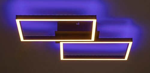 Rabalux 71032 Ludano LED Moderní stropní svítidlo | RGB | Variabilní | Stmívatelné | 40W | Bílá | Černá | 4