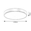 Rabalux 71037 Tesia LED Moderní stropní svítidlo | Teplá bílá | 36W | Barevný kov | Bílá | Zlatá