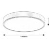 Rabalux 71038 Tesia LED Stropní svítidlo s ovladačem | Variabilní | Stmívatelné | 60W | Barevný kov | Bílá | Zlatá
