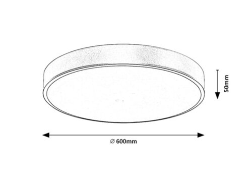 Rabalux 71038 Tesia LED Stropní svítidlo s ovladačem | Variabilní | Stmívatelné | 60W | Barevný kov | Bílá | Zlatá