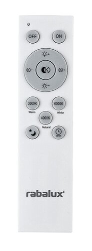 Rabalux 71038 Tesia LED Stropní svítidlo s ovladačem | Variabilní | Stmívatelné | 60W | Barevný kov | Bílá | Zlatá