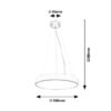 Rabalux 71040 Tesia LED Moderní stropní svítidlo | Přírodní bílá | 36W | Bílá | Kov | Stříbrná