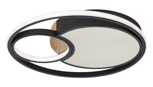 Rabalux 71044 Leola LED Moderní stropní svítidlo | Variabilní | Stmívatelné | 81W | Bílá | Černá