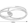 Rabalux 71044 Leola LED Moderní stropní svítidlo | Variabilní | Stmívatelné | 81W | Bílá | Černá