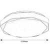 Rabalux 71046 Dettora LED Moderní stropní svítidlo | Variabilní | Stmívatelné | 18W | Bílá | Šedá