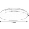 Rabalux 71085 Danuta2 LED Moderní stropní svítidlo | Přírodní bílá | 24W | Bílá | Chrom | Kov