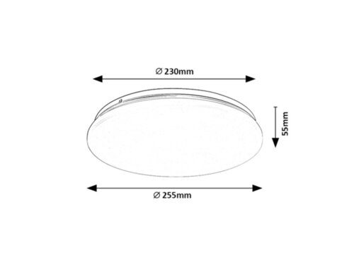 Rabalux 71101 Vendel LED Moderní stropní svítidlo | Teplá bílá | 12W | Bílá