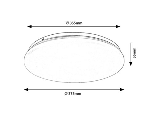 Rabalux 71103 Vendel LED Moderní stropní svítidlo | Teplá bílá | 24W | Bílá