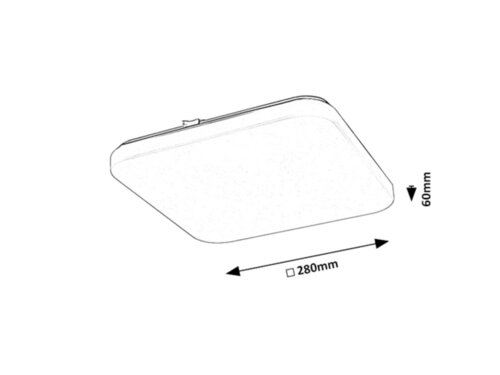 Rabalux 71107 Vendel LED Moderní stropní svítidlo | Teplá bílá | 12W | Bílá