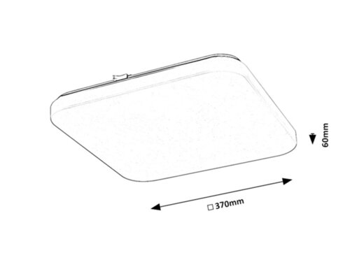 Rabalux 71109 Vendel LED Moderní stropní svítidlo | Teplá bílá | 24W | Bílá