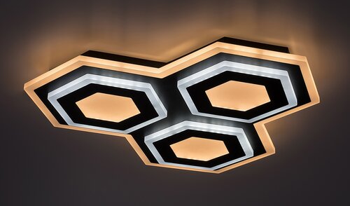 Rabalux 71115 Bitsi LED Stropní svítidlo s ovladačem | Variabilní | Stmívatelné | 7,2W | Bílá | Černá