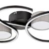 Rabalux 71116 Shiena LED Moderní stropní svítidlo | Přírodní bílá | 38W | Černá | Šedá